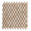 Ivory Travertine 1" Diamond Tumbled Mosaic Tile